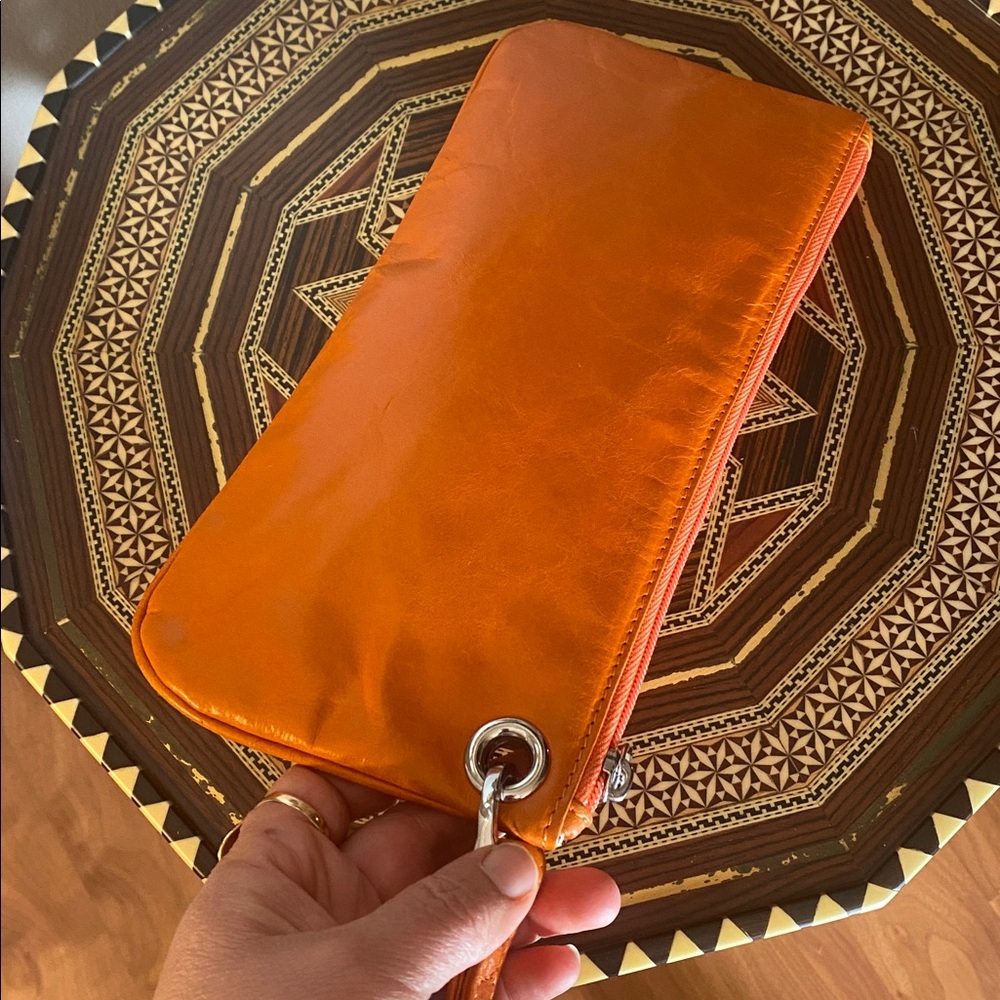HOBO The Original women's clutch Evening clutch Orange leather - Picture 3 of 11